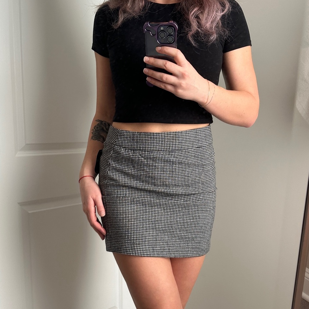 Plaid Mini Skirt